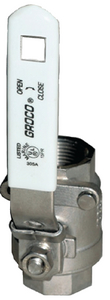 Groco IBV-1000-S 1" Stainless Steel Full-Flow In-Line Ball Valve