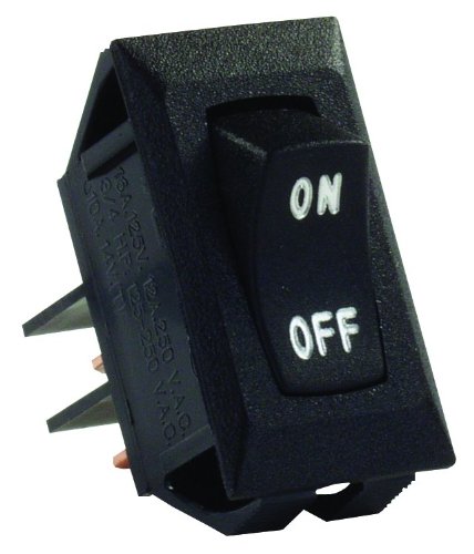 JR Race Car 12595 Jr Products 12595 Black Spst Labeled On/off Switch