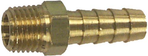 Sierra 18-8074 Brass Hose Barb Fitting 1/4" NPT Male to 3/8" Barb