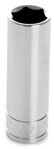 Performance Tool W38318 Wilmar Corp. /  3/8'' Dr 6pt Deep Socket 9/16"