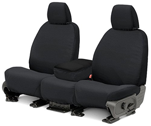 Covercraft SS2489PCCH Polycotton Seatsaver Custom Front Row Seat Covers-Charcoal