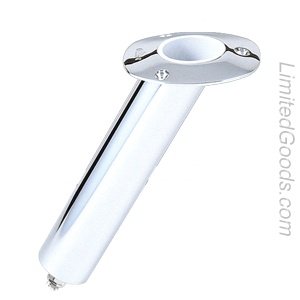 Lee'S Tackle RH5165 Lee'S 30 Degree Ss Flush Mount Swivel Base Rod Holder 2"x6.5"