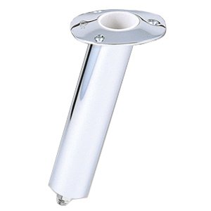 Lee's Tackle RH5369H 15 Degree Swivel Base Flush Mount Rod Holder 2"x9" Stainless Steel