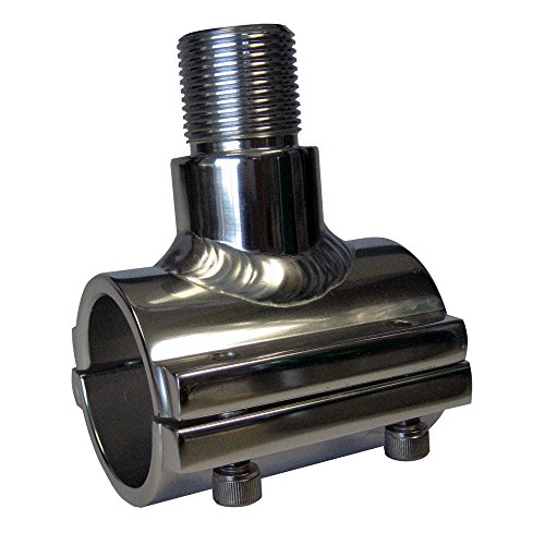 Lee'S Tackle AT5102 Lee'S Clamp On Antenna Mount Silver Pipe Size #2 Horizontal