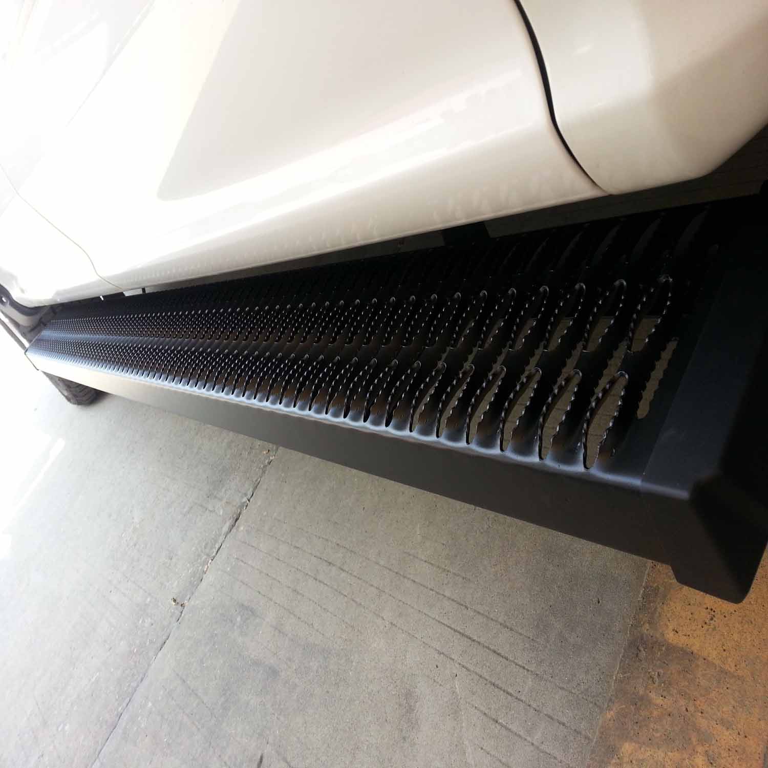 TrailFX RBA019TI Aggressive Tread Running Board 6.5" Titanium Black Aluminum