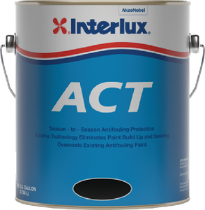 Interlux Y7790U/1 ACT Ablative Antifouling Bottom Paint Black Gallon 2-Pack