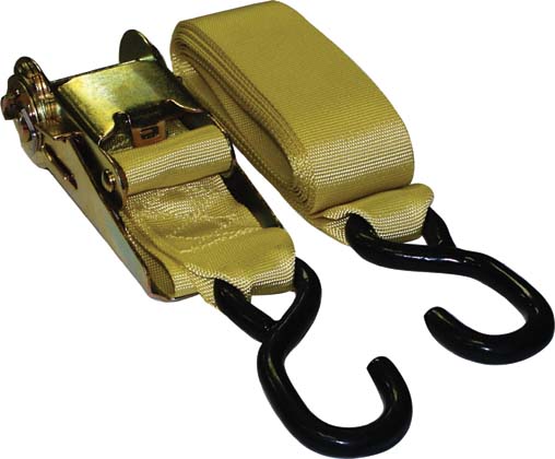 SeaSense 50080390 Ratchet Tie Down Strap 2" x 14' Yellow Polyester