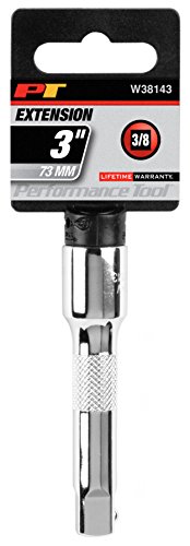 Performance Tool W38143 Socket Extension Bar, 3/8" Drive, 3"