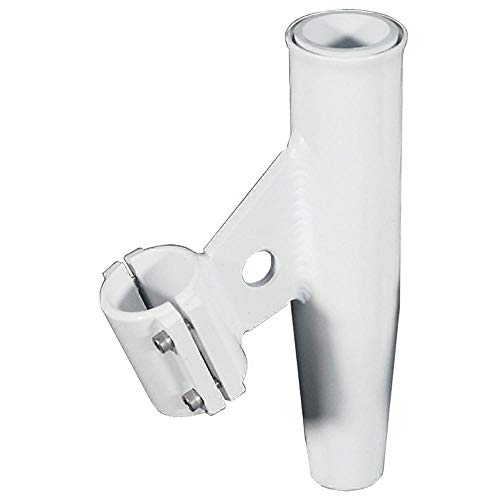 Lee'S Tackle RA5005WH Lee'S Clamp-On Rod Holder White Aluminum Vertical Mount Fits 2.375" O.d Pipe