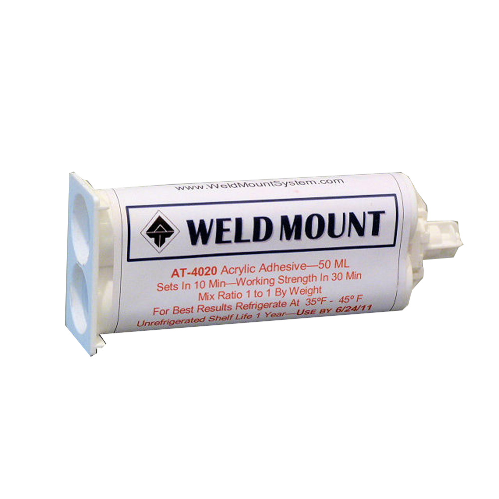 Weldmount 402010 AT-4020 Acrylic Adhesive 50ml Cartridge 10-Pack
