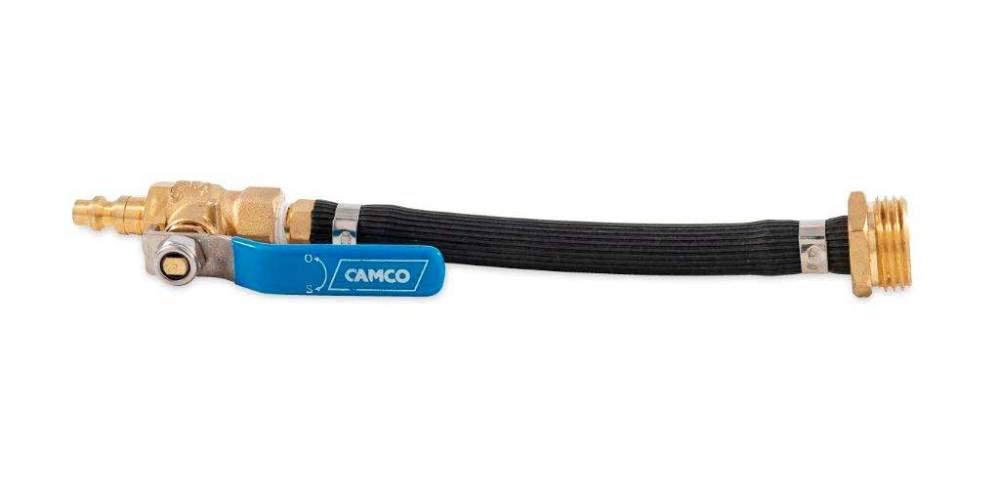 Camco 36170 RV Winterization Blow Out Plug with Hose and Ball Valve