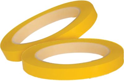 Greenball 105608 Shurtape Low Stretch PVC Fine Line Masking Tape 1" x 108' Yellow