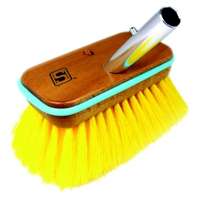 Seachoice QYM0106-YM Deck Brush with Bumper Medium 6-Inch