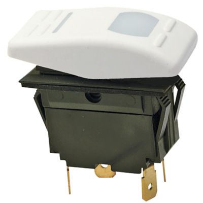 Seachoice 50-11011 Illuminated Rocker Switch with White LED Indicator