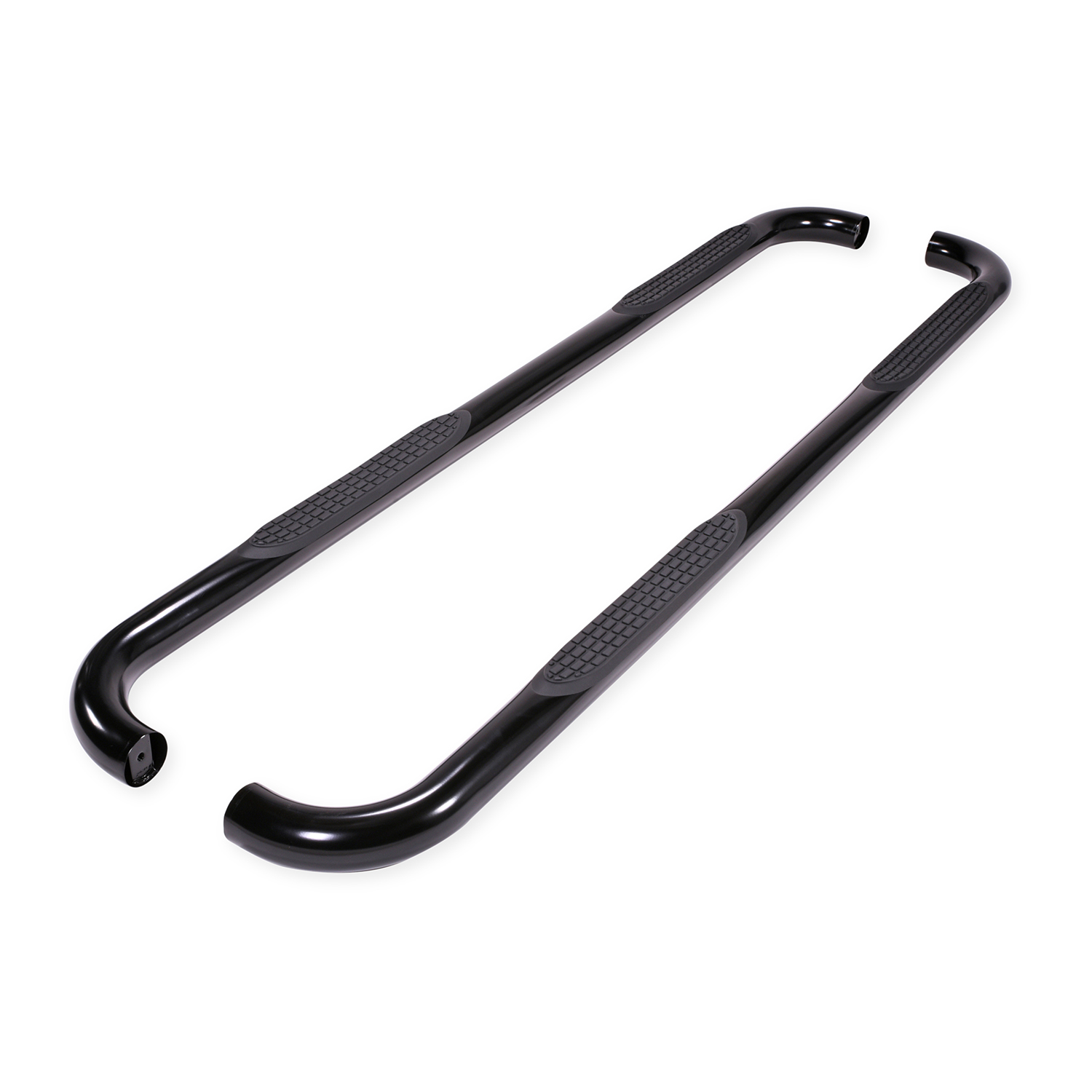 TrailFX A0058B 3 Inch Round Nerf Bars 2019 Chevy Silverado Extended Cab Black