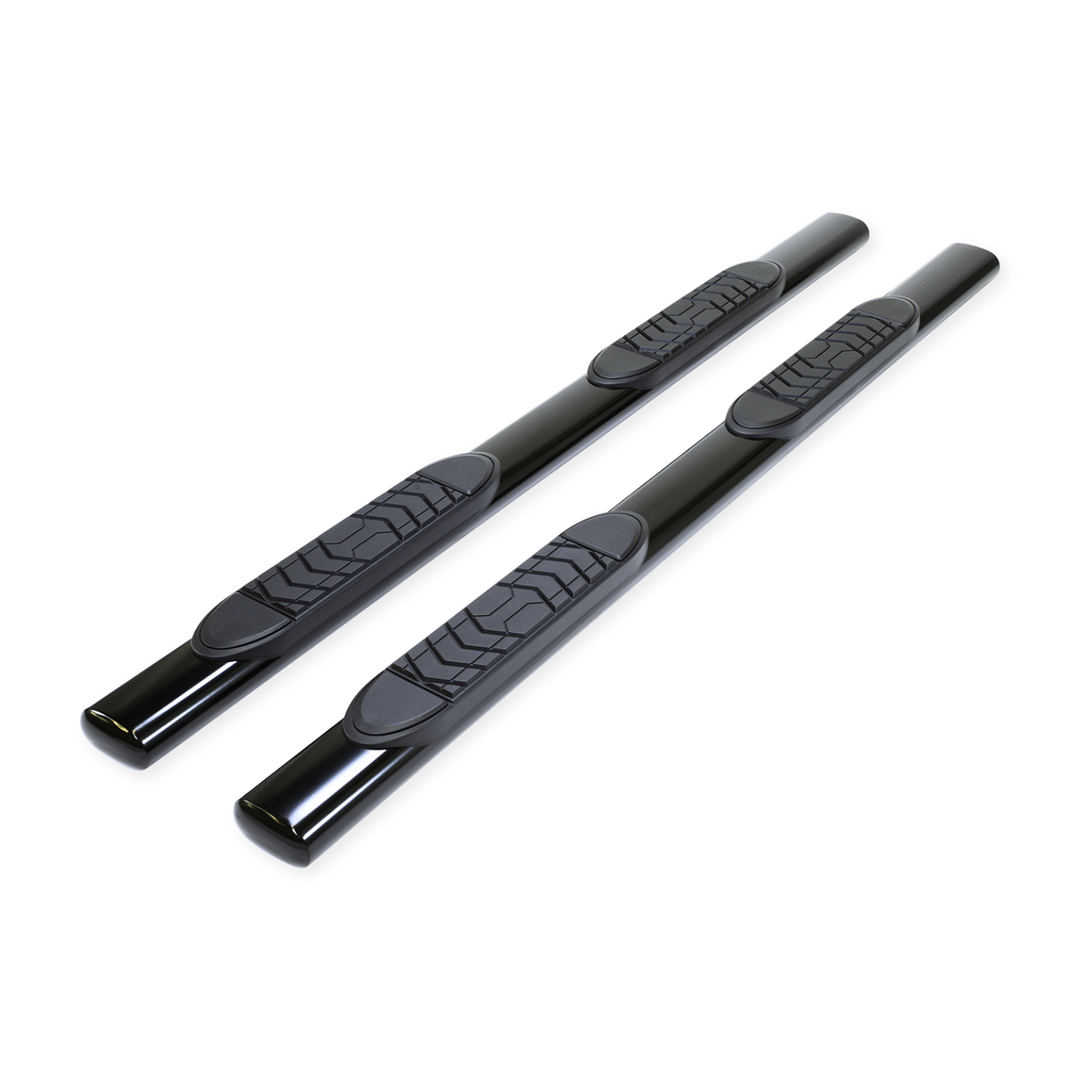 TrailFX A7089B 5 Inch Oval Side Step Bars for 2019+ Chevy Silverado Extended Cab Black